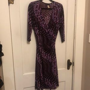 Purple Wrap Dress